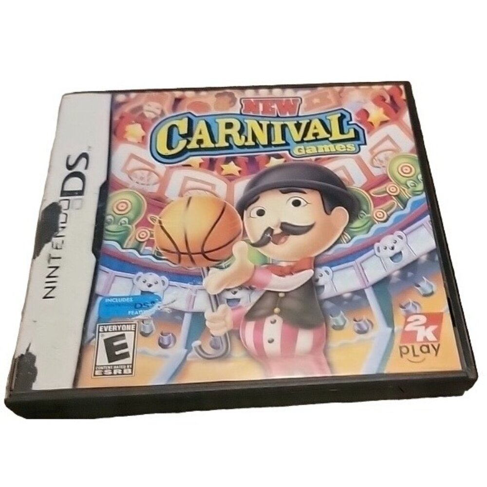 New Carnival Games Nintendo DS with Case